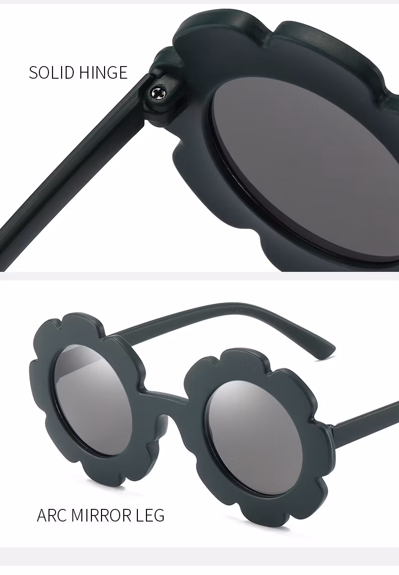 Children Round Frame Sunglasses Kids Party Transparent PC Sunglasses