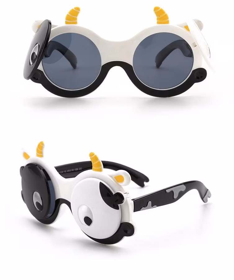 2023 Children′s Polarized Flip and Cartoon Sunglasses