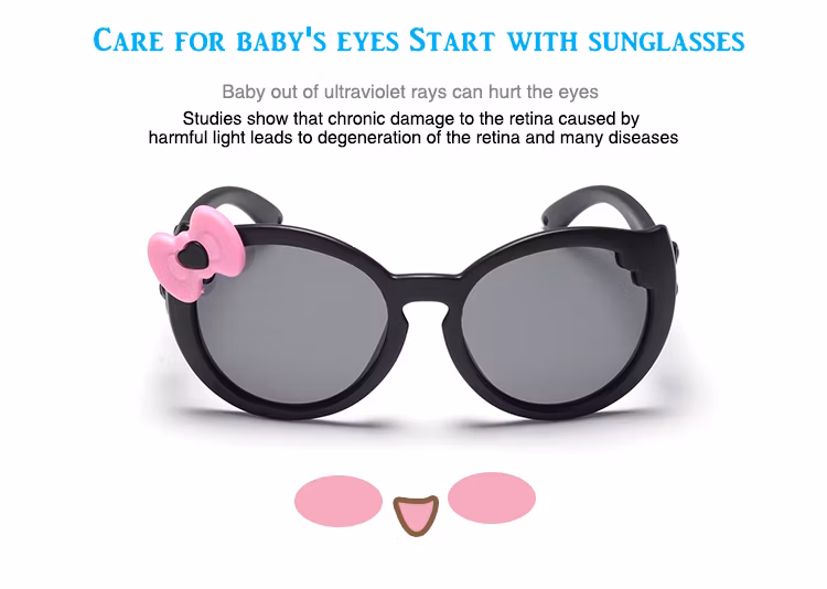 New Style Mirror Cute Party Butterfly Red Fashion Girl Kids Sunglasses