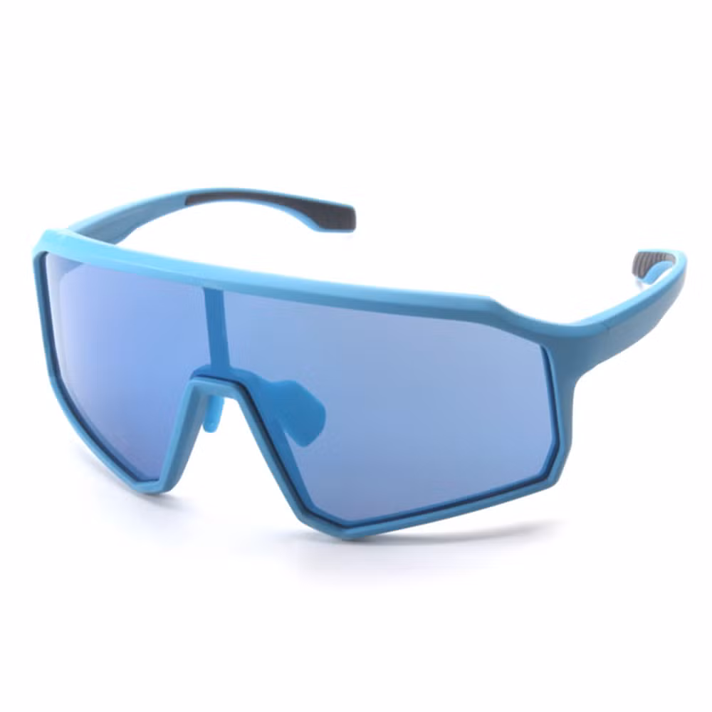 Custom Cycling Glasses UV400 Protection Youth Baseball Shades Baby Blue Sports Goggles