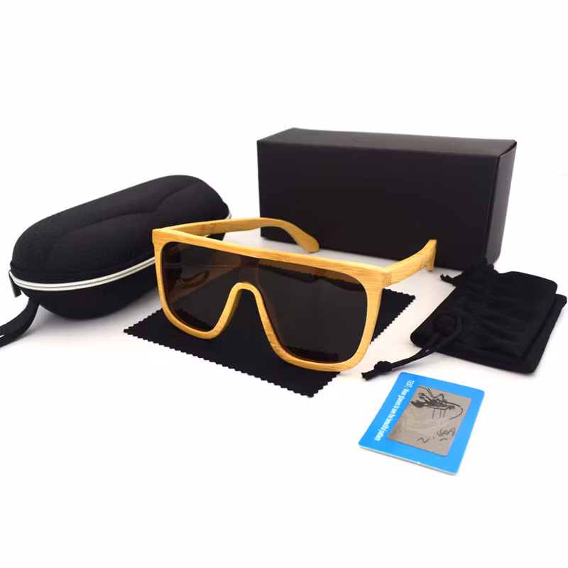 Fashion UV400 Wooden Sunglasses Kids Custom Wooden Polarized Bamboo Sunglasses