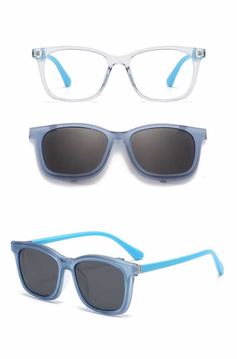 Convertible Fashionable Style Magnetic Clip on Sunglass for Tpee Kid Sunglasses