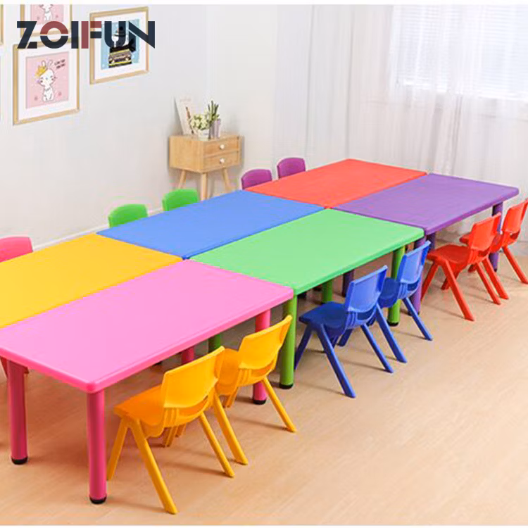 Zoifun Kindergarten Furniture High Quality Children′s Tables and Chairs Kid′s Table
