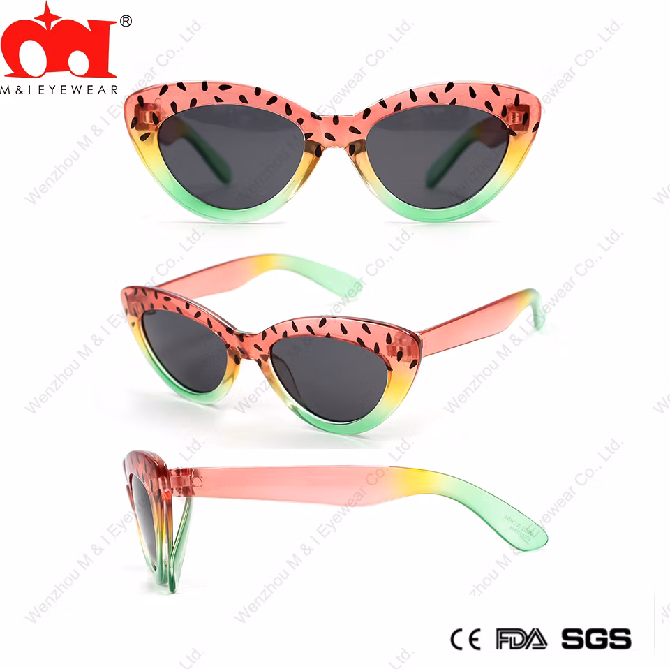 Classic Well-Designed Cat Eye Multicolor Frame Simple Kids Sunglasses (LT905062A)