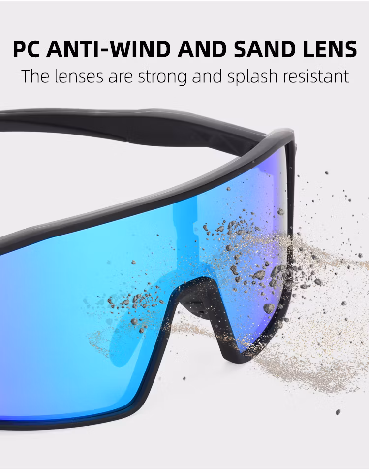 Best Selling Lightweight Frame One Piece Lens Cricket Sport Sunglasses OEM ODM Fashion Running Hiking Sun Glasses