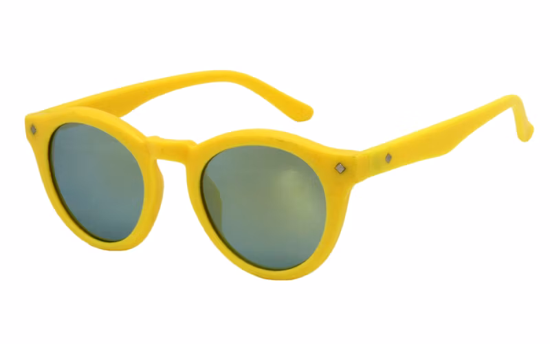 Hot Selling Candy Color Retro Oval Kids Polarized Sunglasses