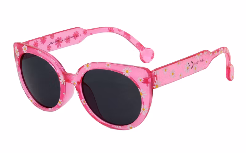 Hot Selling colorful Rendering Oval Frame Kids Sunglasses with CE
