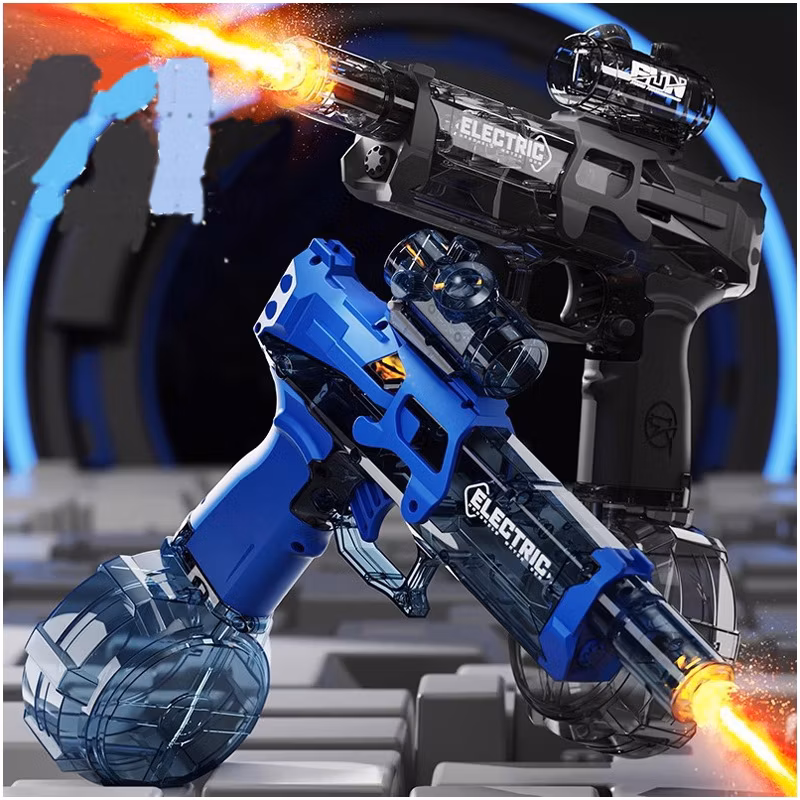 2024 New Products Wholesale Toys Kids Children Summer Plastic Toys Electric Water Gun with Light Outdoor Toys
