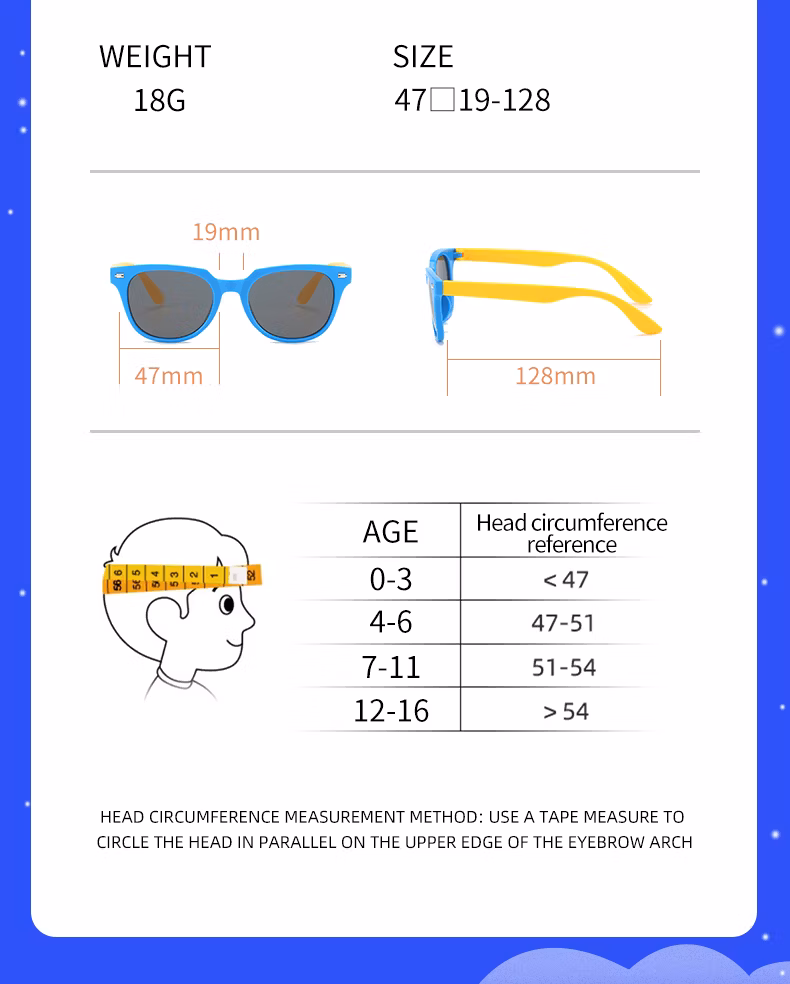 Plastic Kids Children Eyewear CE UV400 OEM Custom Logo PC Sunglasses