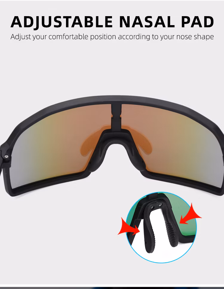 Best Selling Lightweight Frame One Piece Lens Cricket Sport Sunglasses OEM ODM Fashion Running Hiking Sun Glasses
