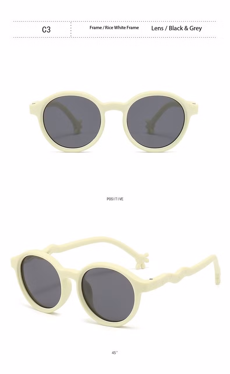 High Quality Soft Touch Tpee Material Kids Sunglasses with Polarized UV400 CE FDA