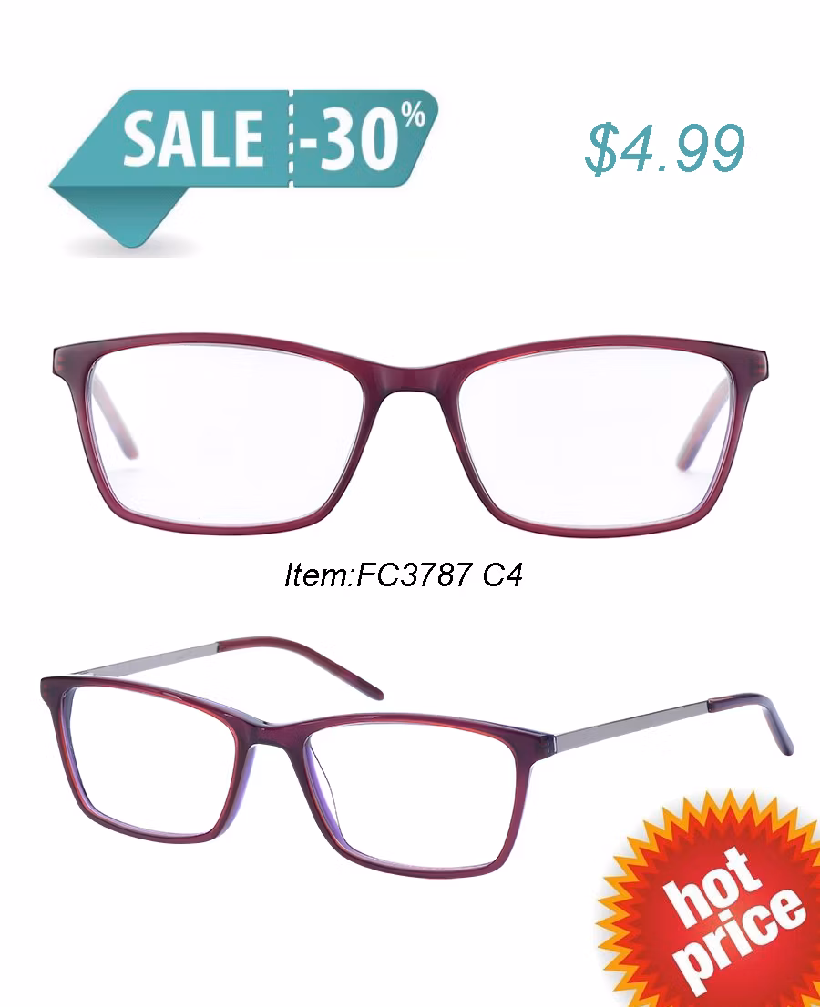 Promotion Discount Price Slim Acetate Eyeglasses Frame