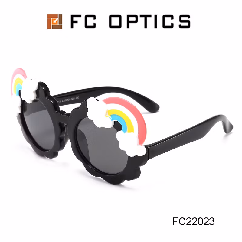 2020 Cute Rainbow Tpee Kids Fashion Sunglasses Polarized