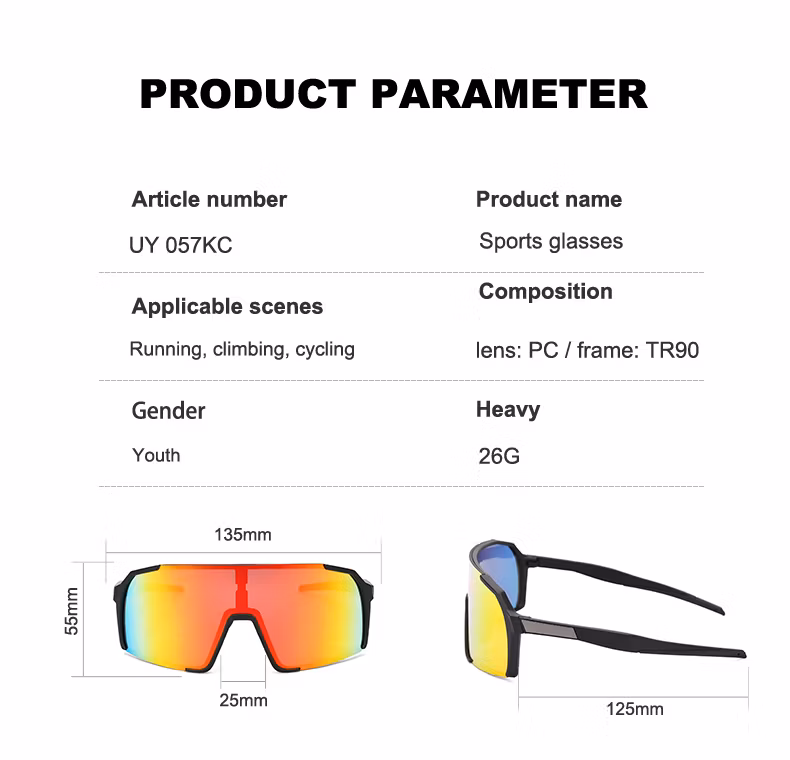 Customized Fashion UV400 Kids Polarized Sport Sunglasses for Bike Running Glasses