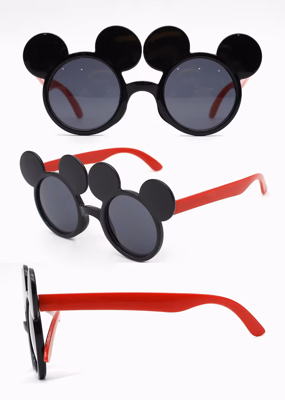 Hot Sale Custom Mickey Party Circle Frame Sun Glasses Flexible Hinge PC Polarized Kid′ S Sunglasses (MY21011)