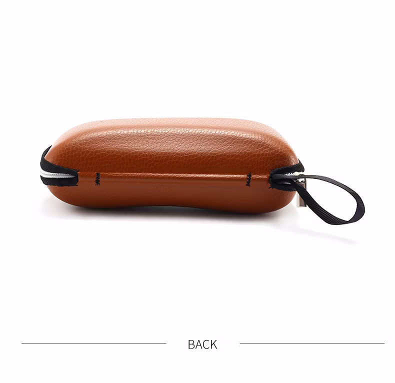 Inno-E027 Rectangular Litchi Pattern PU Leather Zipper EVA Sunglasses Box, Customizable Color and Logo, Eco-Friendly