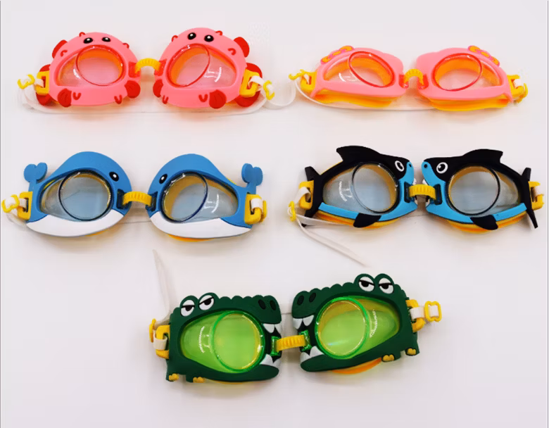 Cartoon Glasses Kids Boys Girls Outdoor Anti Fog Waterproof Goggles Summer Adjustable Buckle Children Swimming Glasses Cute New