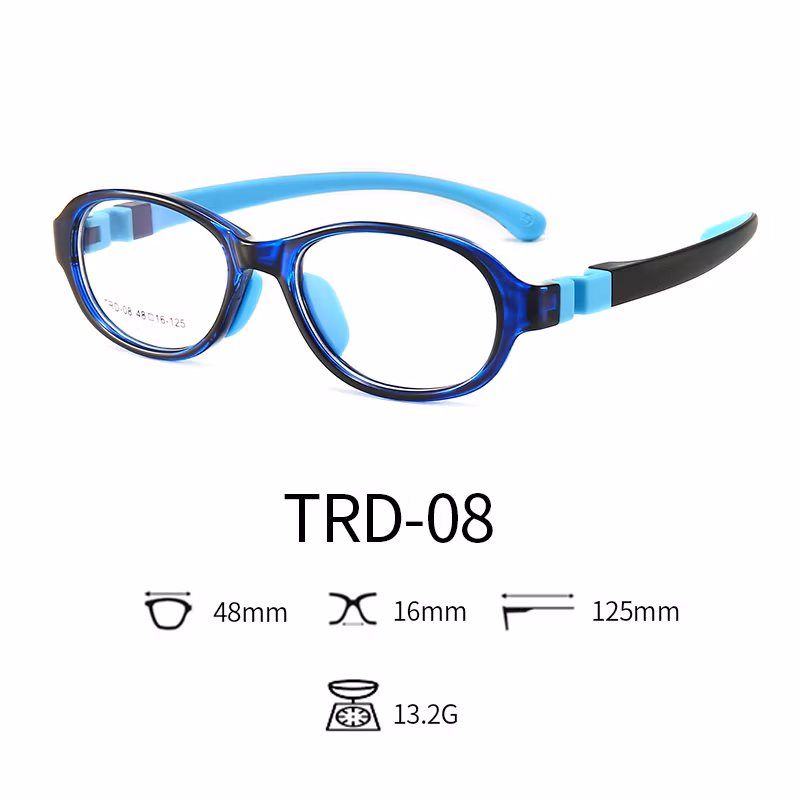 2020 Anti Blue Light Glasses Tpee Rubber Flexible Kids Nerd Glasses