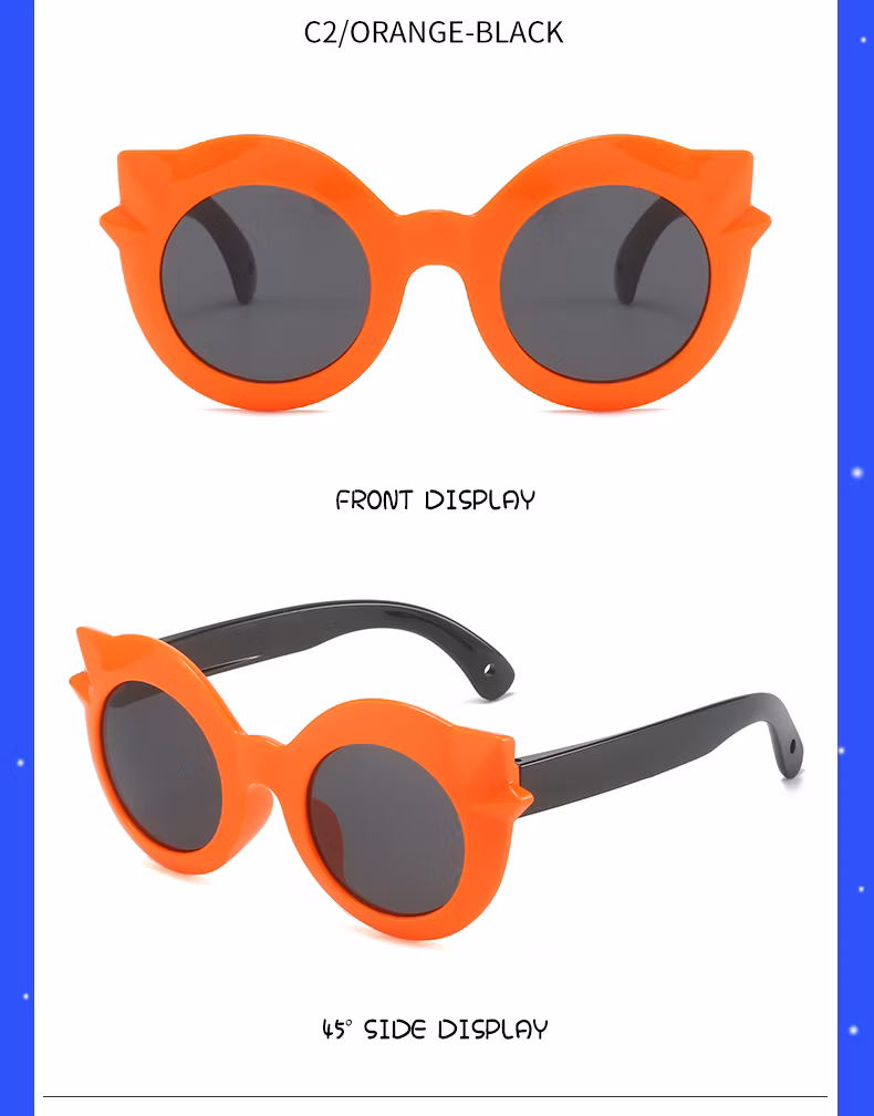 Wholesale Fashion Vintage Quality Cheap UV400 Ready Stock Plastic Children Sunglasses