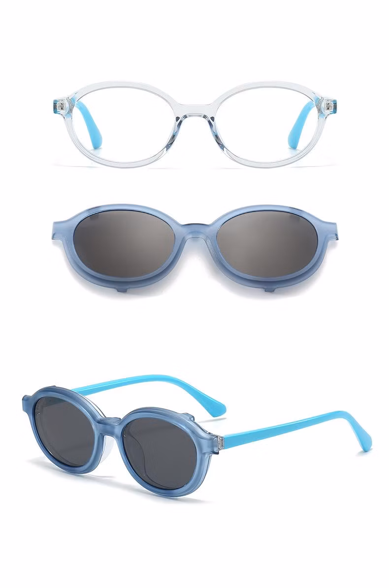 Tr-90 Optical Frame Clip on Fashionable Popular for Kids Sunglasses