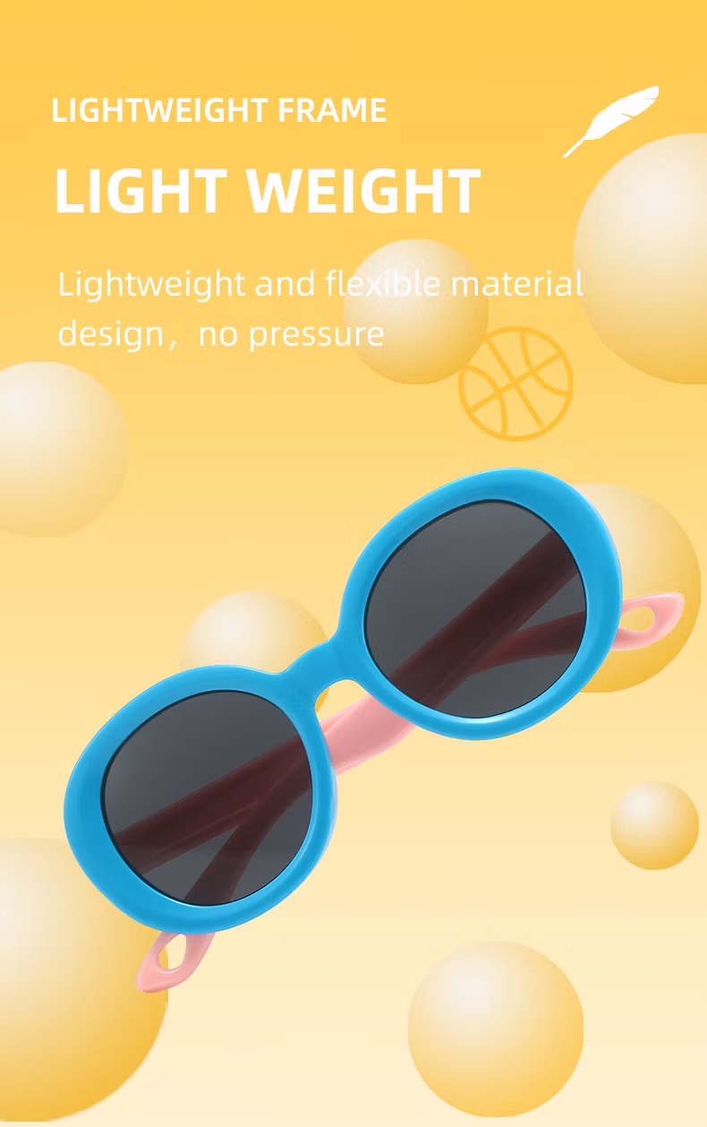 Cute Baby UV Children Round Shape Cool Unisex Kids PC Plastic Sunglasses