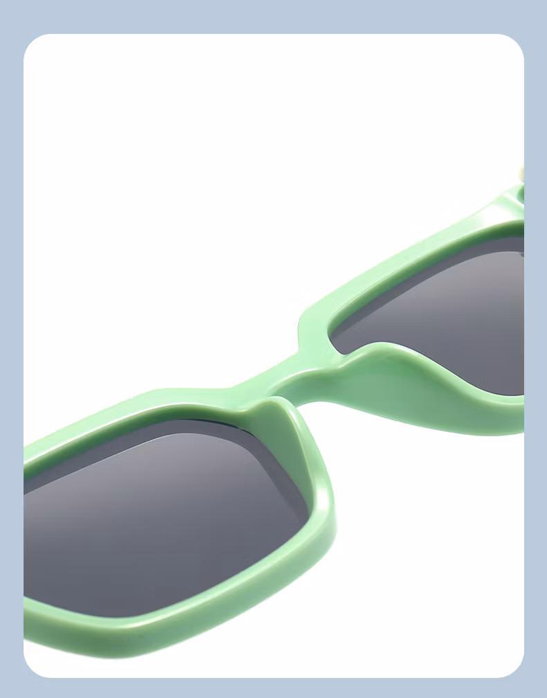 Kids Unbreakable Flexible Square Shape Tpee Rubber Children Sunglasses