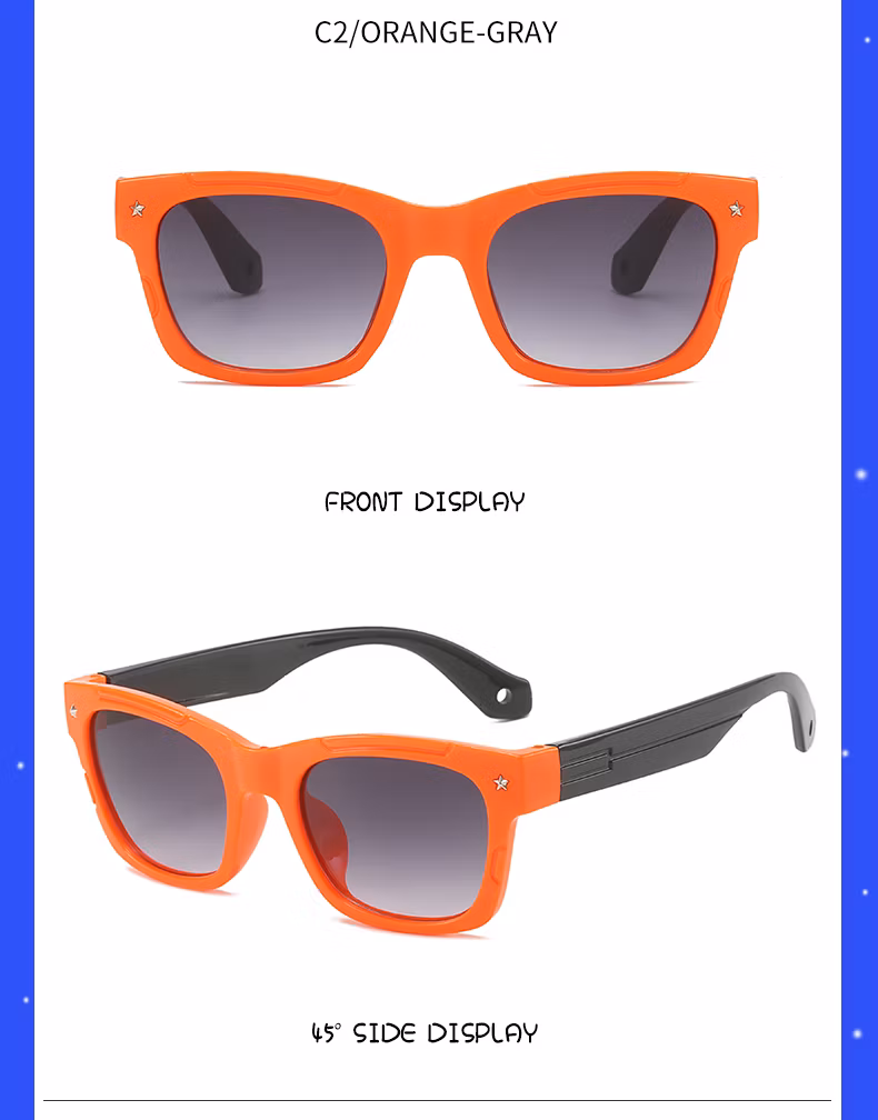 Unisex 2023 Hot Sale Factory Wholesale Colorful Cute Anti UV400 Girls Boys Baby Kids Sunglasses