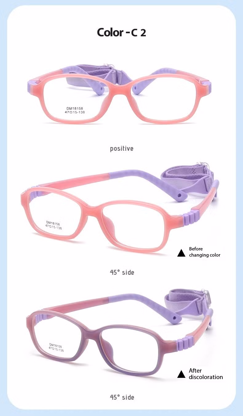 Tpee Frames Color Changeable Optical Frame for Kids with Fashionable Straps