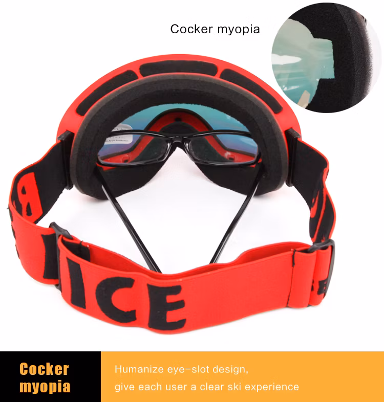 2019 Hot Selling UV Anti Fog Photochromatic Lens Large Visual Custom Wholesale Ski Glasses