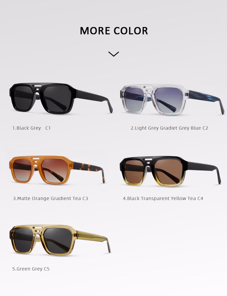 Acetate Sunglasses High Quality Wholesale New Fashion Female Trend Sunglasses Luxury Transparent Acetate Sunglasses