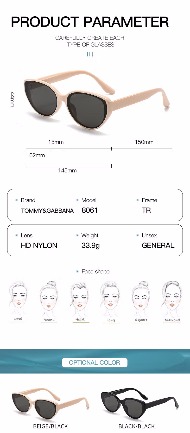 Fashionable Square Sunglasses with Small Lenses for Modern Women