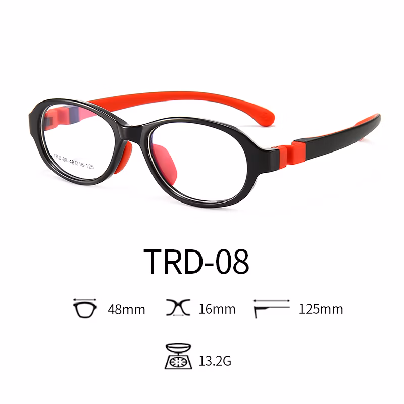 2020 Anti Blue Light Glasses Tpee Rubber Flexible Kids Nerd Glasses