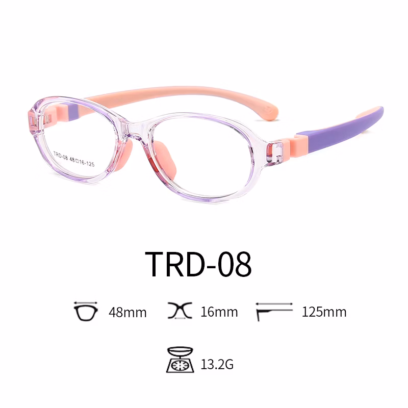 2020 Anti Blue Light Glasses Tpee Rubber Flexible Kids Nerd Glasses