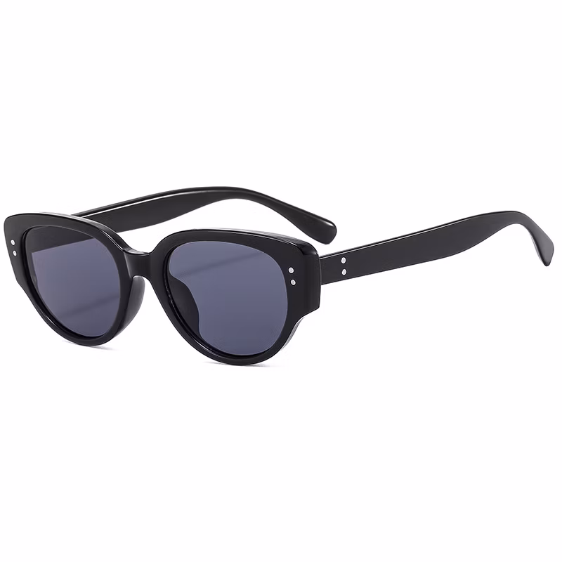 Small Frame Sunglasses Black and White Cat Eye Sunglasses, Fashion New Style.