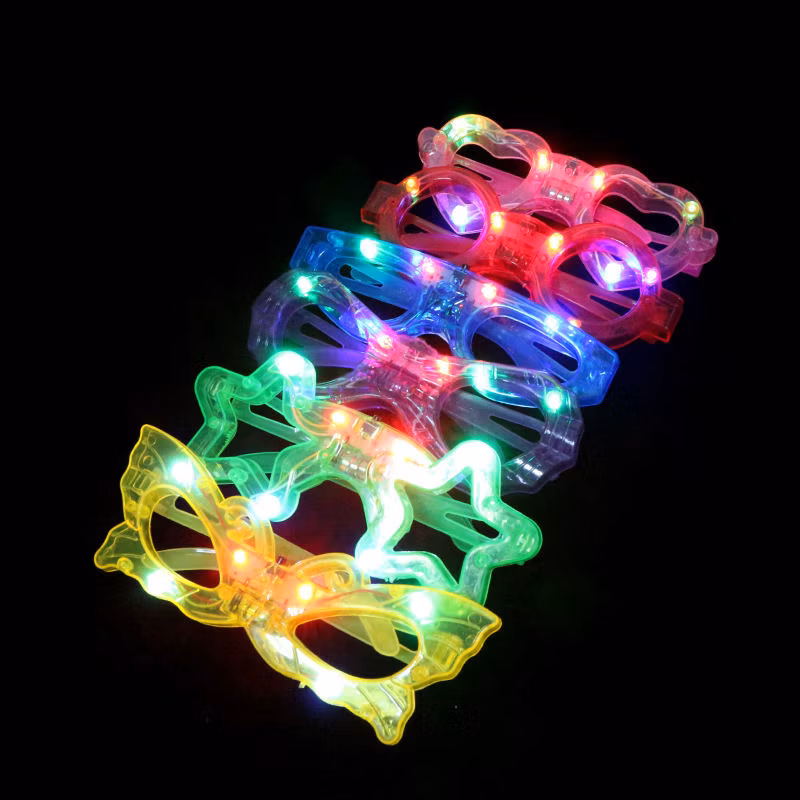 Neon Colorful Luminous Star Shape LED Glasses Party for Kids Birthday Halloween Christmas Parties