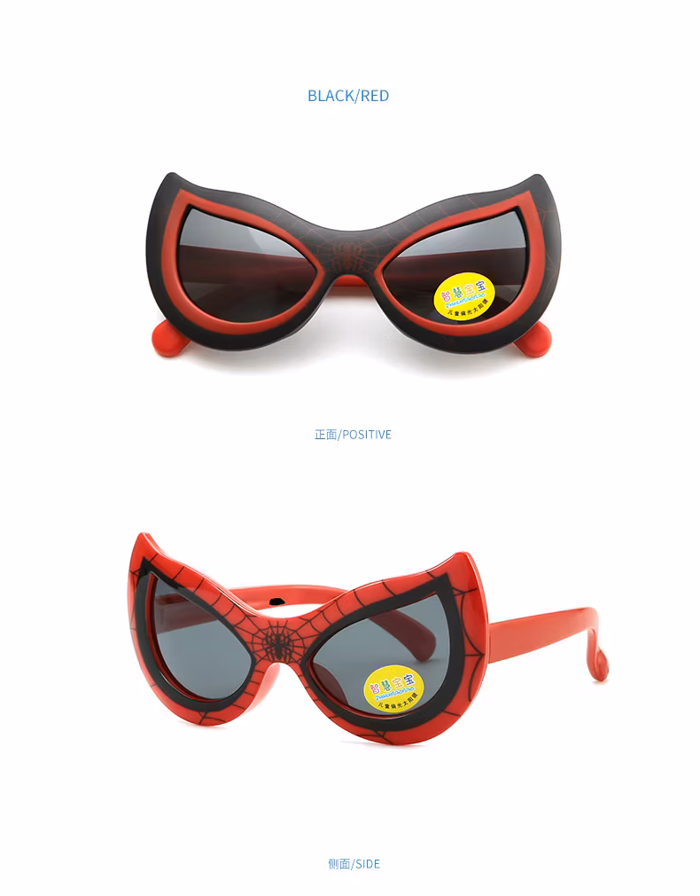 New Spiderman Kids Sunglasses UV Protective Sunglasses Fashion Baby Cartoon Personality Styling Glasses