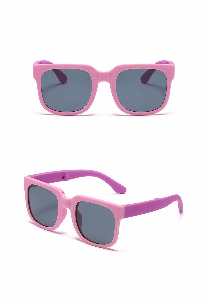 Ready Wholesale/Retail Folding Tpee Kids Sunglasses for Girls & Boys