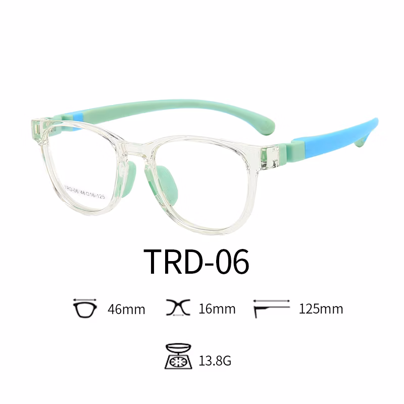 2020 High Quality Tpee Rubber Anti Blue Light Kids Nerd Glasses Clear Lens