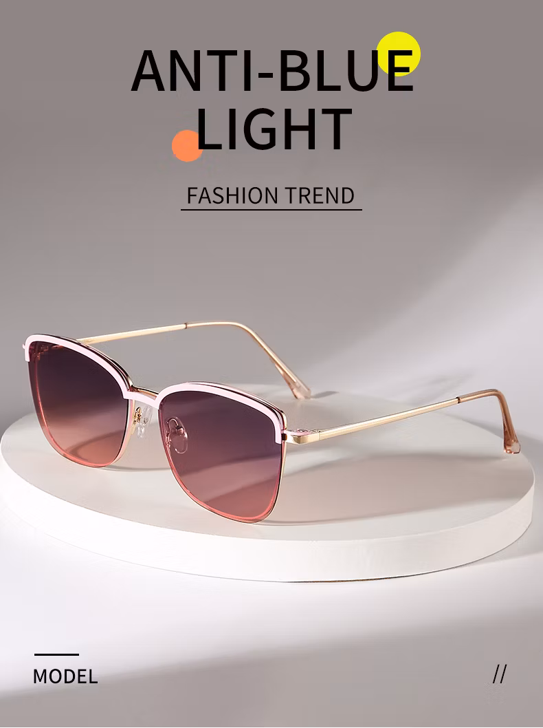 Square Frame Men′s and Women′s Sunglasses Magnetic Sleeve Mirror 2-in-1 Polarized Sunglasses Myopia Magnet Sunglasses Glasses Frame 7018