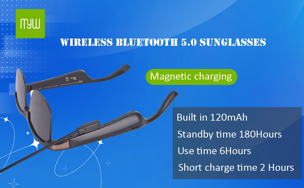 Wholesale Handsfree Calling and Music Bluetooth 5.0 Smart Glasses Sunglasses Eyeglasses for Outdoor
