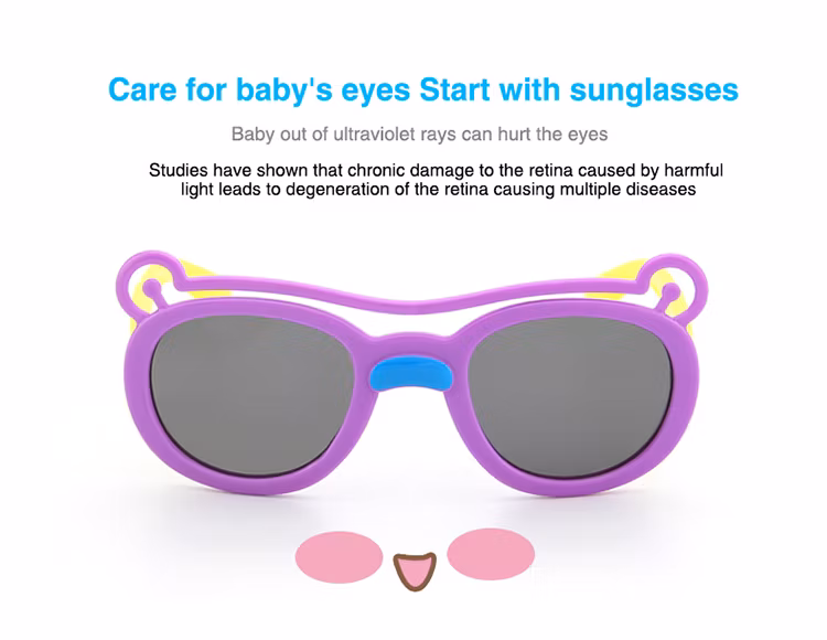 New Kids Sunglasses Bear Design Baby Sun Glasses