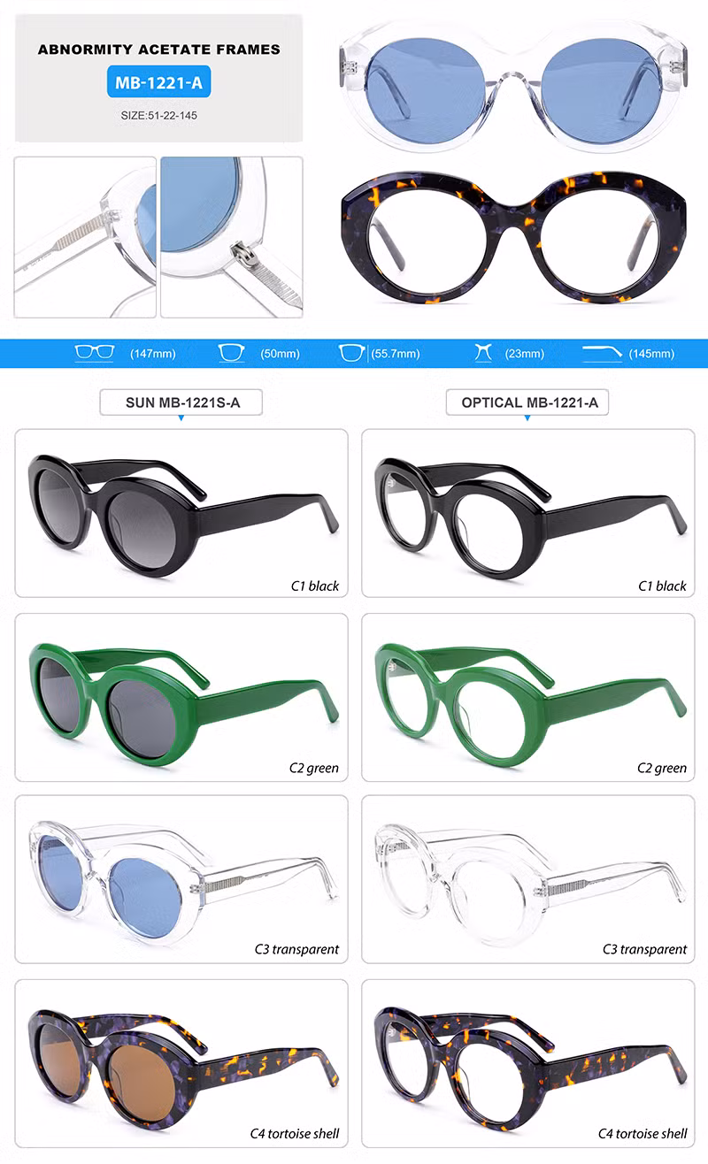Lady Model in Vintage Style Wholesale Brand Eyewear Optical Eyeglass Frame