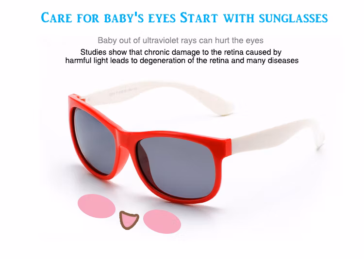 Sports Essential Eyewear Frames, Kids Silica Gel Sunglasses for Children