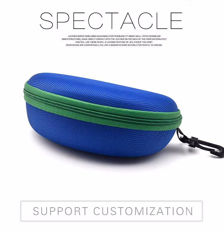 Inno-E011 Manufacturer Wholesale Designer Box EVA Case with Hook and Color Zipper for Sunglasses Eco-Friendly, Customizable