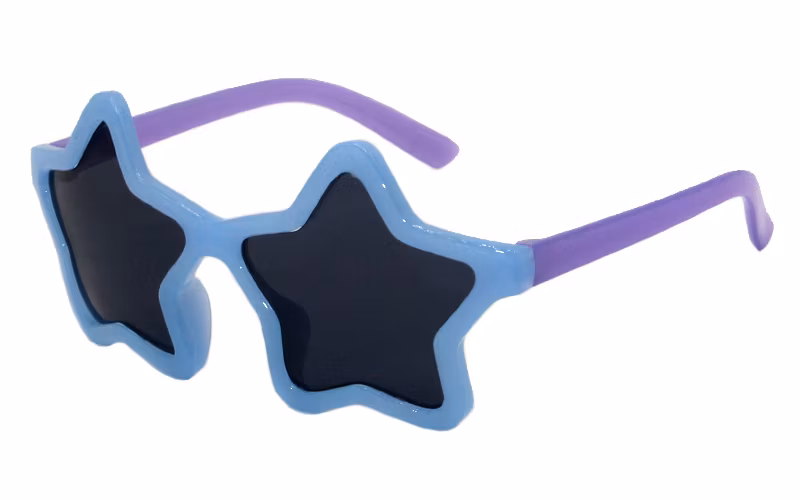 Raymio Wholesale Newest Candy Color Star Shape Trendy Sunglasses for Kids Custom