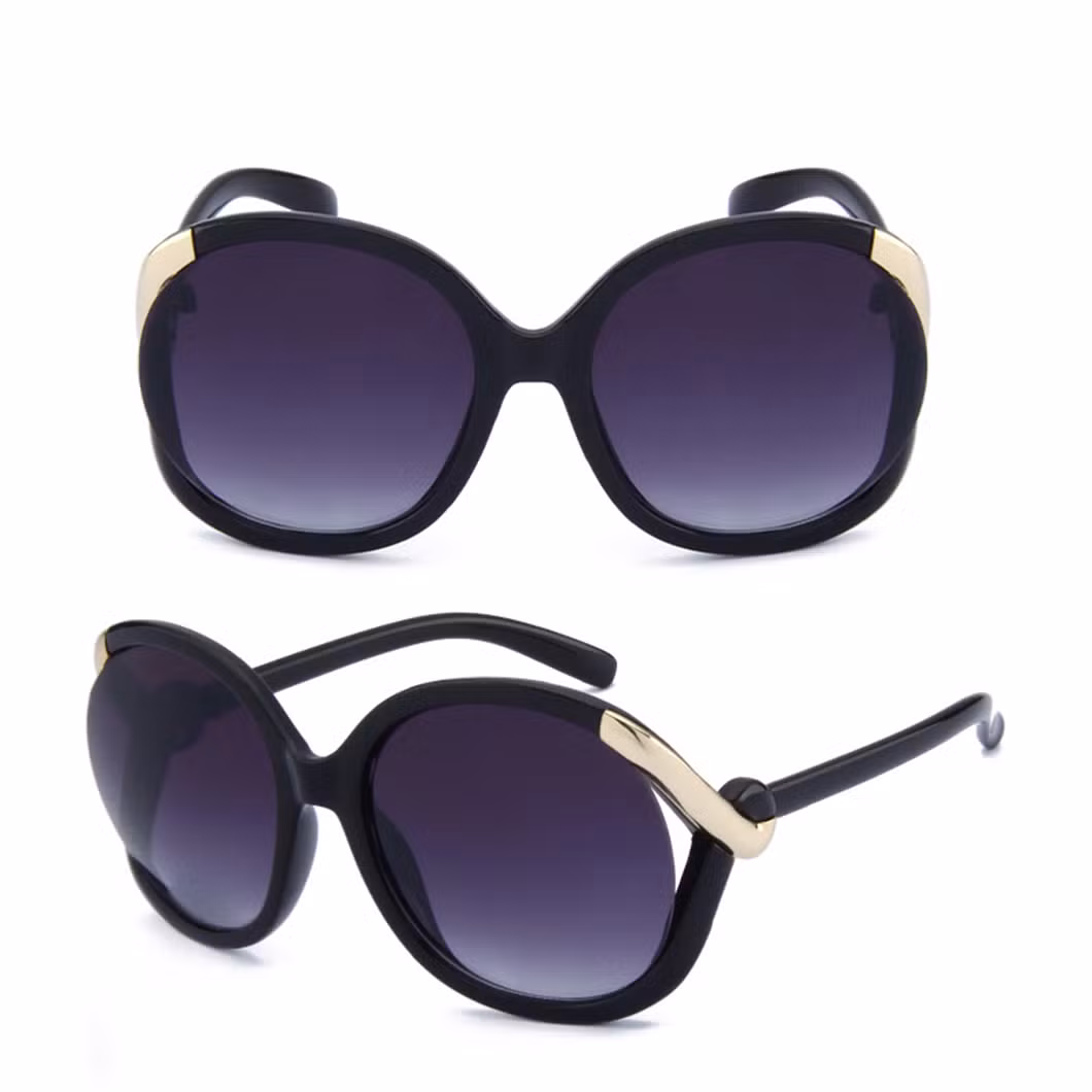 Wholesale Manufacture Transparent Purple Small Oval Sunglasses Customized Sunglasses for Women