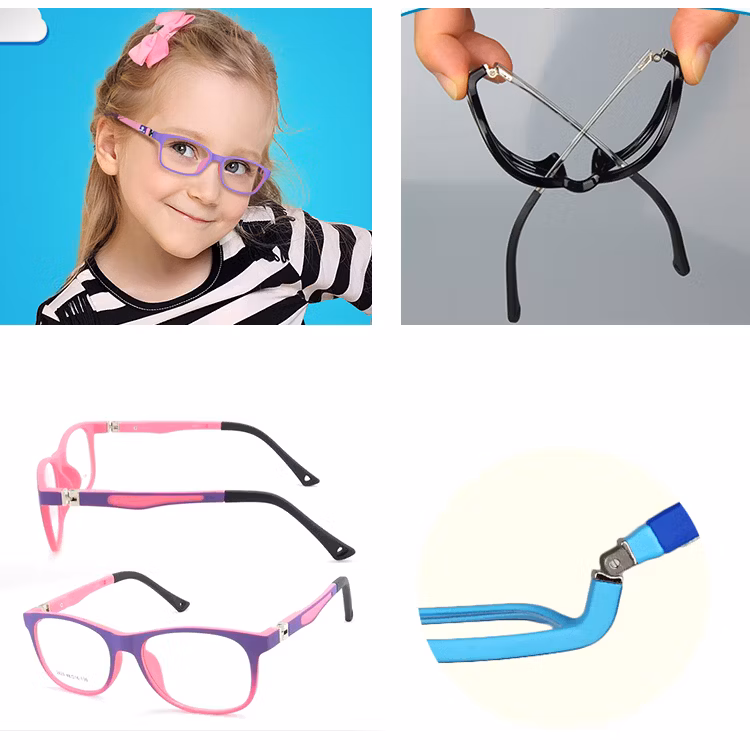Newest Tr90 Children Anti Blue Light Optical Spectacle Frame for Kids 180 Degree