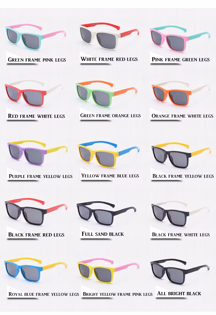 Boys Goggle Unbreakable Polarized Kids Sunglasses Girls Child Rubber Flexible Frame Sunglasses Children