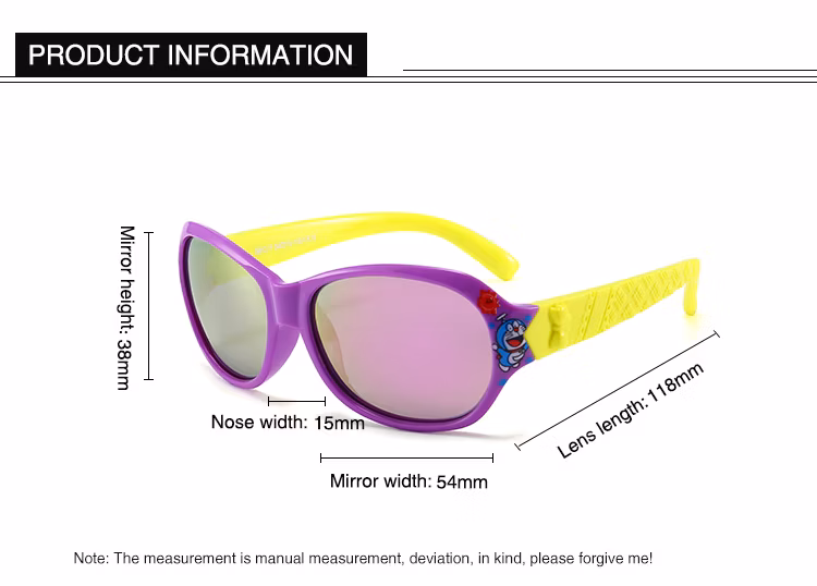 Children Polarized Cute Unisex Sunglasses Rubber Flexible Frame for Boys Girls