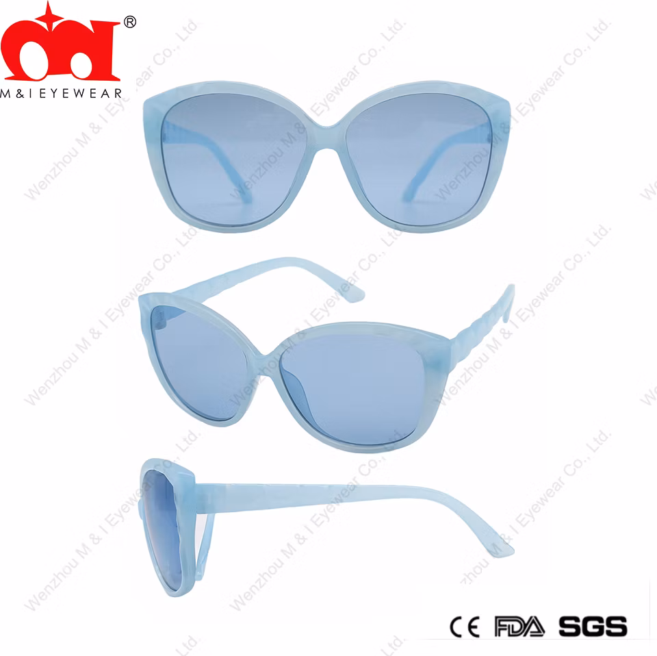 Cat Eyes Thin Pure Color Light Weight Well-Desgined Promotion Kids Sunglasses (LT905063C)